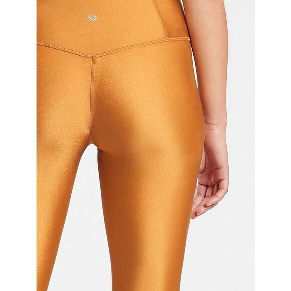 Athleta Elation Shine Tights Gold M - Picture 2 of 8